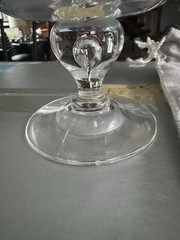 7877 STEUBEN 6 CRYSTAL CHAMPAGNE COUPES BALUSTER TEARDROP STEM  SIGNED 6 in BOX