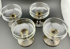 Vintage Libbey Tawney Tulip Dessert Glasses Set Of 4