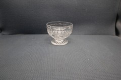 Fostoria Crystal Hermitage Clear Pattern Low Sherbert Glass 2 3/4″ T x 3 3/4″ W