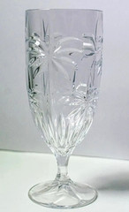 Godinger Glass Set of 4 Crystal Shannon South Beach Palm Tree Classy Tiki Vibe