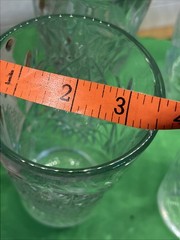Vintage Libbey Hobstar Heavy Cut Glass Hi – Ball 16 oz, Tumbler Set of 4