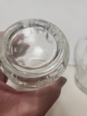 Set of 4 Vintage Thumbprint Dimple Mugs. They Weigh 7 Oz Each