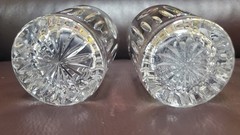 Waterford Crystal Millennium Series LOVE Double Old Fashioned Tambler. Set of 2