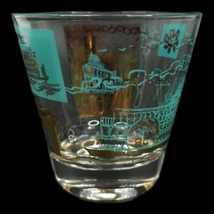 Southern Comfort Riverboat 5 Old Fashioned Glasses Vintage 1960s Libbey Whiskey