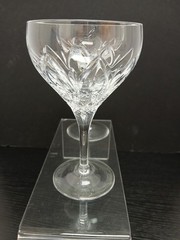 Atlantis Chartres Champagne Tall Sherbet Cut Blown Glasses Portugal (Set of 2)