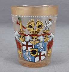 Fritz Heckert German Silesian Historismus Hand Enameled Armorial Beaker