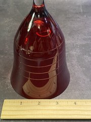(2) Assorted Deep Ruby Red Wine Glasses. See Description.