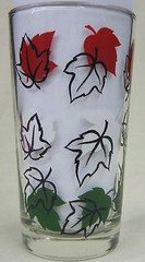 No Name (3 Maple Leaves) Peanut Butter Glass Glasses Drinking Kitchen Mauzy 2-1