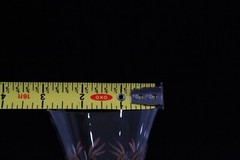 CORK POPS 24KT GOLD & PLATNIUM CRYSTAL FLUTED CHAMPANGE STEMMED 10″ TALL GLASS