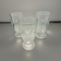 5″Duncan & Miller Teardrop Clear Iced Tea Glass Set Of 3