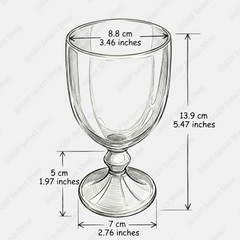 Baccarat Vega Crystal Clear Water Wine Goblet Glass Made in France Single 1pc