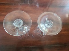 Set of 5 Cristal D Arques FLAMENCO Crystal Water Goblets Glasses 6 3/4” France