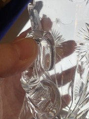 American Brilliant Period ABP Cut Glass 2 Handled Floral Loving Cup