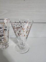 Vintage Black And Gold MCM Barware