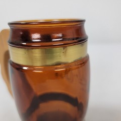2 Vintage Siesta Ware Brown Barrel Drinking Mugs Western Pair Cowboy Boots cups