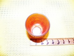 Vintage FENTON «Orange Tree» Marigold Carnival Glass Footed Tumbler