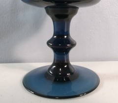 SET of 1 Vintage LENOX Crystal Antique Dark Blue Champagne Tall Sherbet Glass
