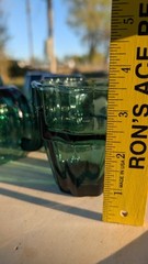 6 Retro Joeyen Saguaro Stacking Cactus Green Glasses Drinking Glass Tumbler 8 Oz