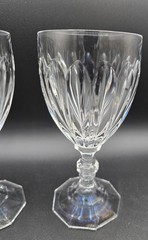 Vintage Mikasa Richelieu Crystal Wine Glass 6.5″h Blown Glass 2.7″dia Set of 2