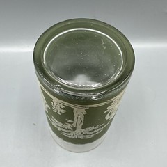 Jeanette Hellenic Green Jasper Tumbler Water Glass 5″ Mid Century Replacement