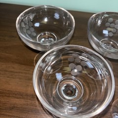 Set 5 Vintage Etched Grapevine Champagne Coupe Cocktail Crystal Glasses, 4.4”