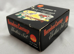 Vintage MCM Libbey Glass Horseless Carriage 4 2oz. Jiggers w/Box