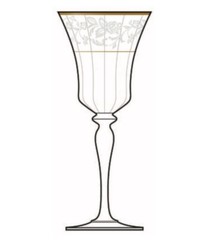Mikasa Jamestown Antique Lace Iced Tea Glass Gold Rim Replacement Vintage