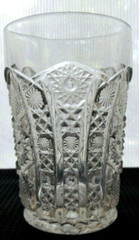 Imperial Glass Clear Daisy & Button 8 oz Flat Tumbler