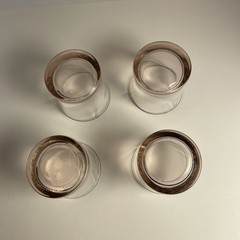 Vintage Libbey Concert Pink Swirl Glasses Set of 12 – 3 sizes (Service for 4)
