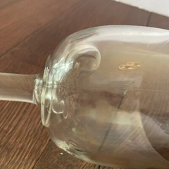 Vintage Clear Glass Thumbprint Goblet Schooners Thick Glass Wide Base