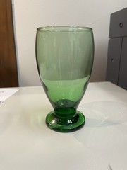 Cristar Set Of 4 Lexington Copa Green Glass/tumblers. Green Drinking Glasses