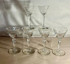 6 Libbey Windswept 5 5/8″ Liquor Cocktails