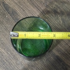 vintage Anchor Hocking Forest Green juice or lowball glass