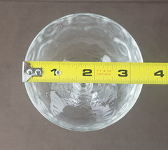 FOSTORIA 6008 CLEAR DIMPLE OPTIC 6-5/8″ CHAMPAGNE/ SHERBET GLASS SET OF 4