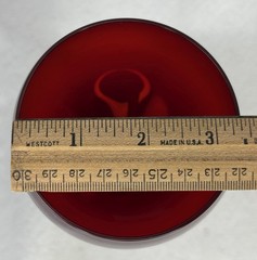 Lenox Holiday Gems Ruby Crystal Balloon Wine Glasses 8.8in Discontinued Set of 4
