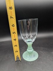 Villeroy and Boch Romania Isabelle Green Jade Set Of 2 Claret Wine Glasses