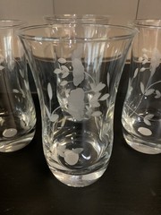 Vintage NIB Princess House Heritage Flat Tumbler Beverage Glasses 6938 Set Of 4