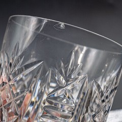 DAMAGED Waterford Crystal Clare Old Fashioned Tumbler Glass- 3 3/8″ FREE US SHIP