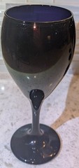 4 Cobalt Iced Tea or Wine Glasses Cobalt Blue Goblets Stemware