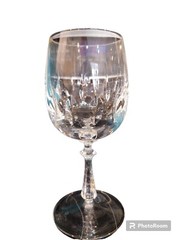Gorham Crystal Royal Tivoli Wine Goblets Glass Set of 5, In Box, Lovely, Heavy
