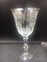 Replacements Meadow Rose Clear Fostoria Water Goblet 7 5/8 Inches !