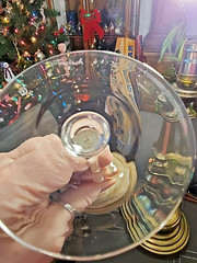 STEVEN MASLACH 7.5″ EARTH STUDIO ART GLASS WINE GLASS/ GOBLET Signed 1976