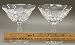 Set of 2 SIGNED Waterford Crystal Rosslare Champagne Tall Sherbet Glass 4 3/4″