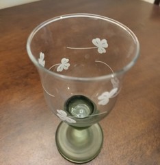 Eamon Wine Glass Dublin Hand Engraved 6 1/2″ Height