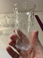 VTG Etched Design Juice Glasses Set Of 5