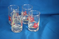 VINTAGE CORING WARE 7 OUNCE JUICE GLASSES NEW IN BOX