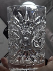 6 Vtg Fostoria Stowe 5” Highball Glass Barware Heavyweight Pinwheel Hobstar 113