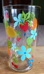 Vintage Retro Tumblers 14-16 oz made by Precidio Inc. Canada. Set of 6
