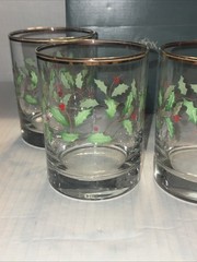 Lenox HOLIDAY Gold Double Old Fashioned Set Of Four Never Been Used BRAND NEW