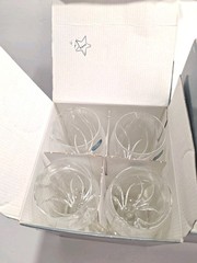 6 Crystal D’Arques Durand Agena Iced Beverage Glasses 7 7/8” In Box